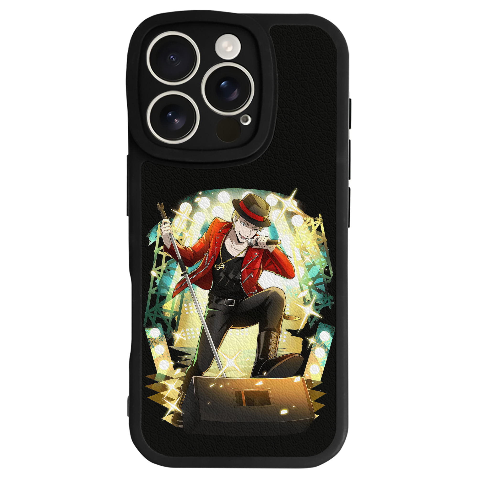 （画像用） 文豪ストレイドッグス Bungo Stray Dogs 【iPhone 16シリーズ対応】シリコンスマホケース（レザー調） 材質：シリコン